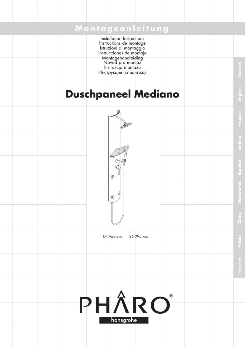 Hans Grohe Pharo Mediano 26 395 Series installation instructions