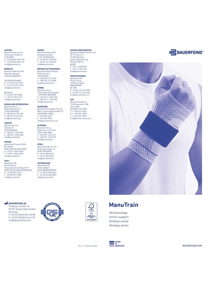 Bauerfeind ManuTrain User manual
