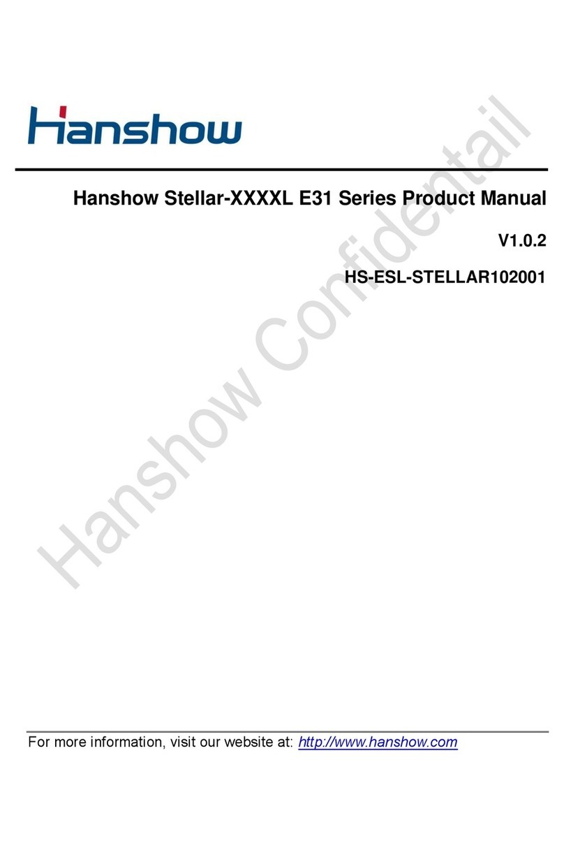 hanshow Stellar-XXXXL E31 Series product manual