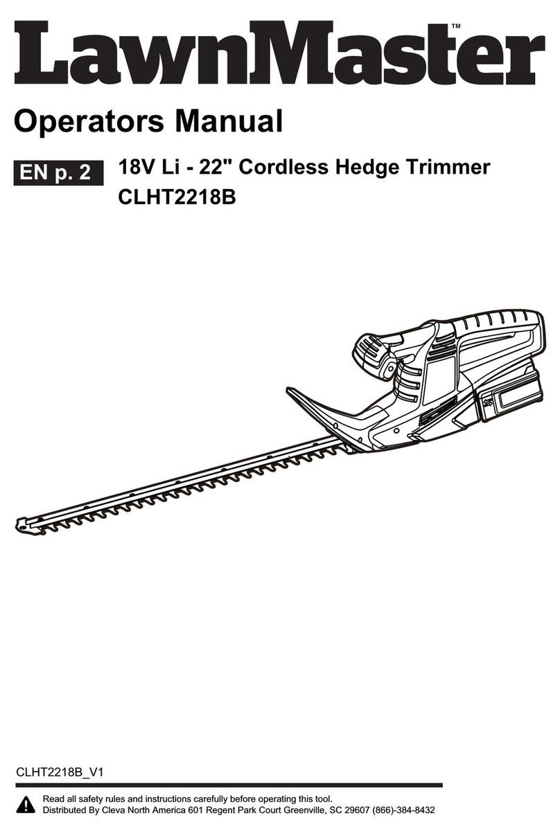 LawnMaster CLHT2218B User manual