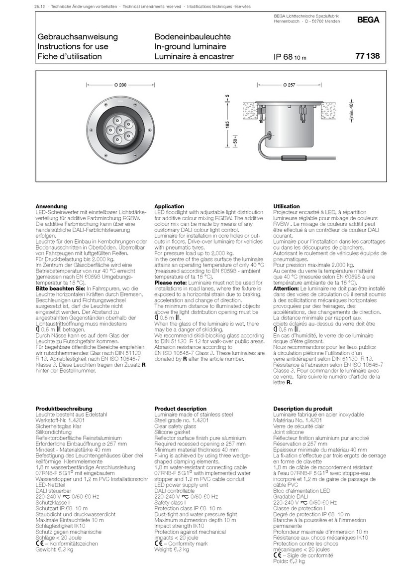 BEGA 77 138 User manual