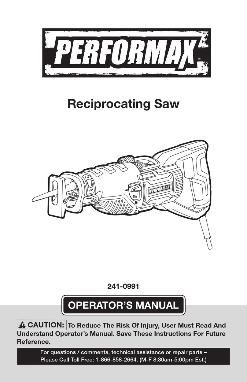 Performax 241-0991 User manual
