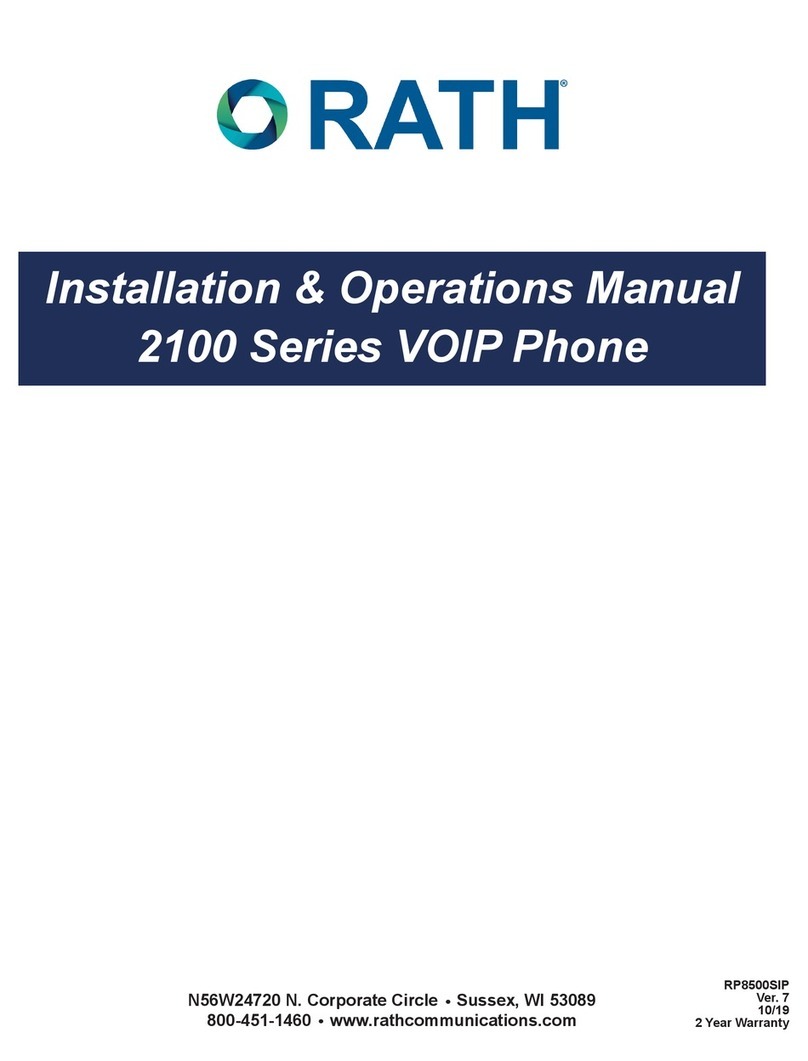 Rath 2100 Series User manual