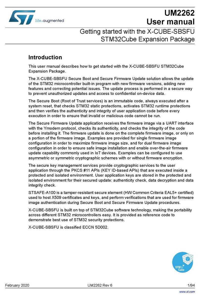 ST X-CUBE-SBSFU User manual