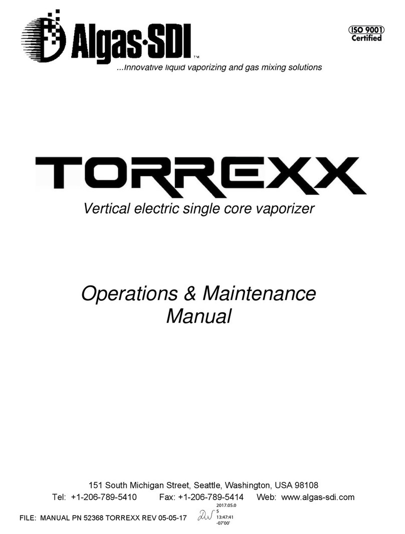 Algas SDI TORREXX TX25 Manual