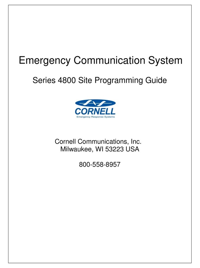 Cornell 4800 series Operating instructions