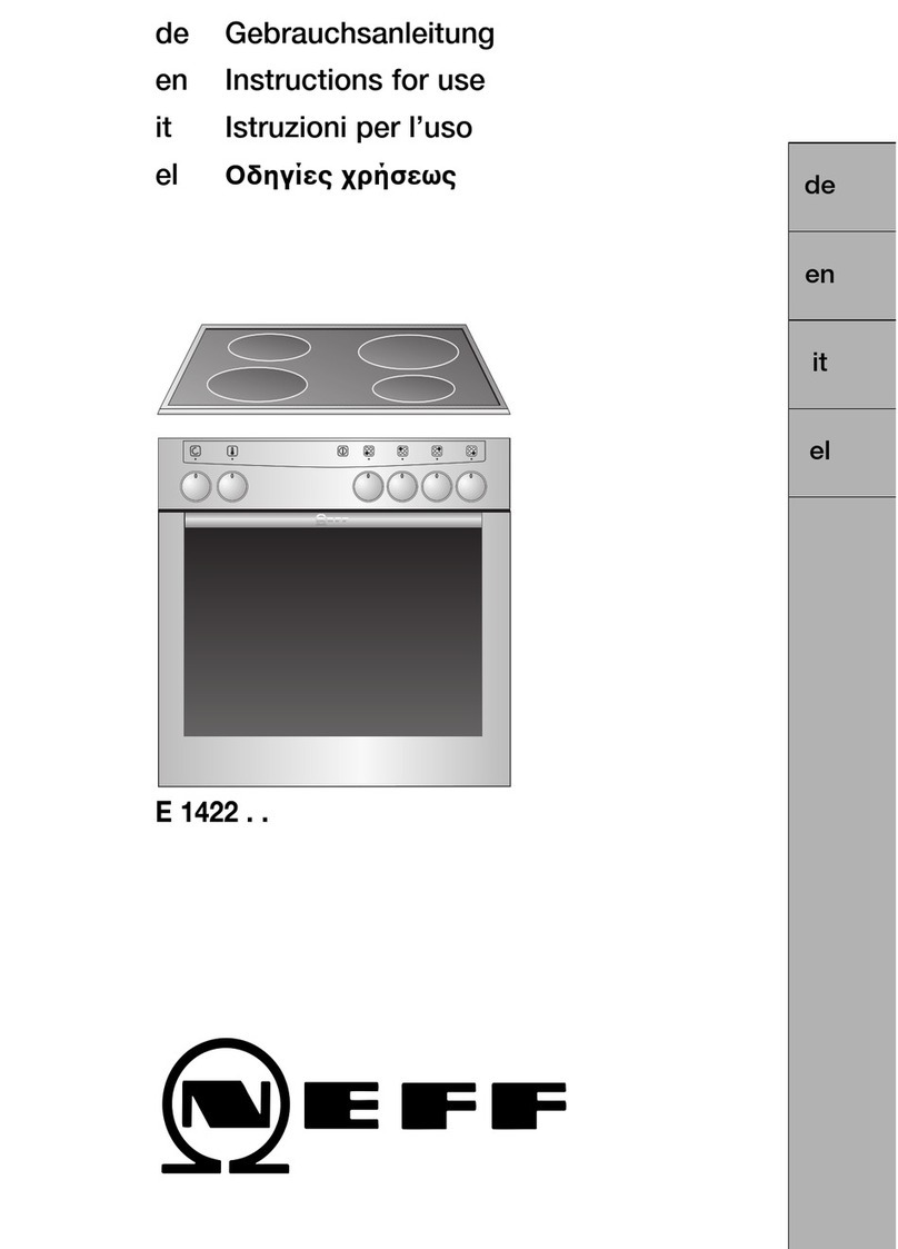 NEFF E 1422 Series User manual