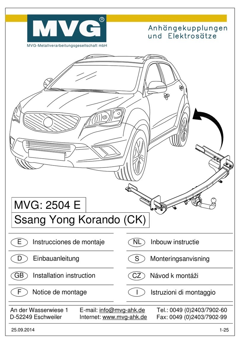 MVG 2504 E Installation instruction