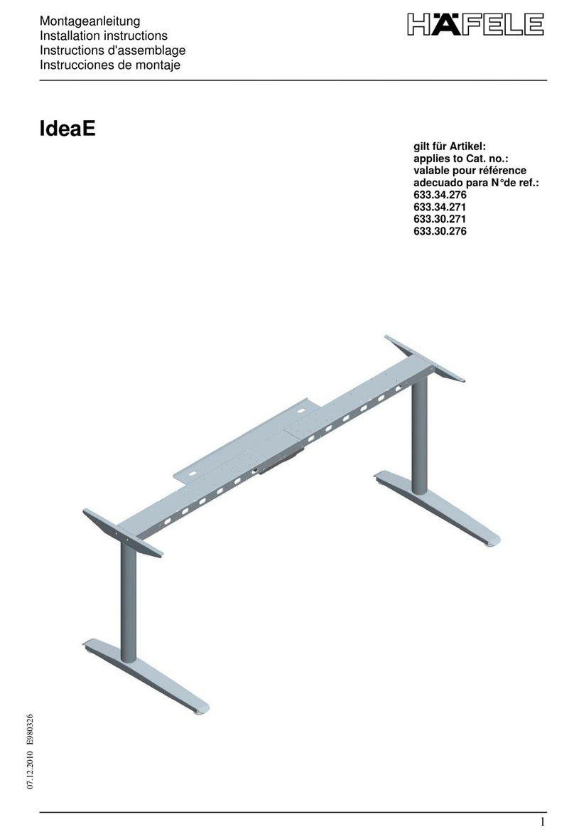 Hafele IdeaE 633.34.276 installation instructions