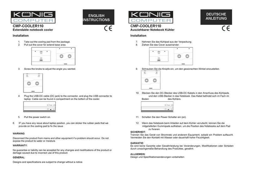 Konig CMP-COOLER110 instructions