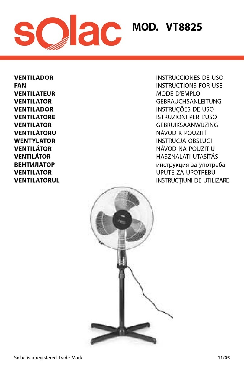 SOLAC VT8825 Instructions for use