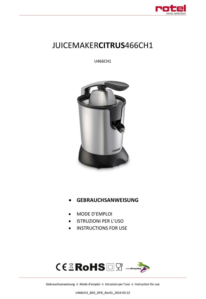 Rotel U466CH1 Instructions for use