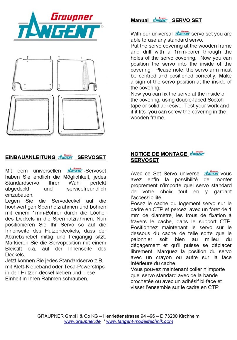 GRAUPNER Tangent servo set manual