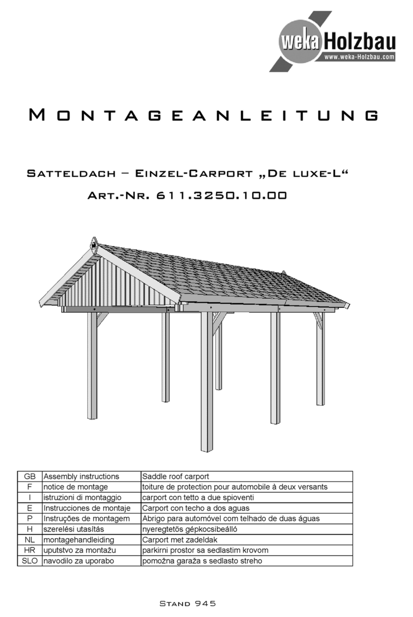 Weka Holzbau De luxe-L Assembly instructions