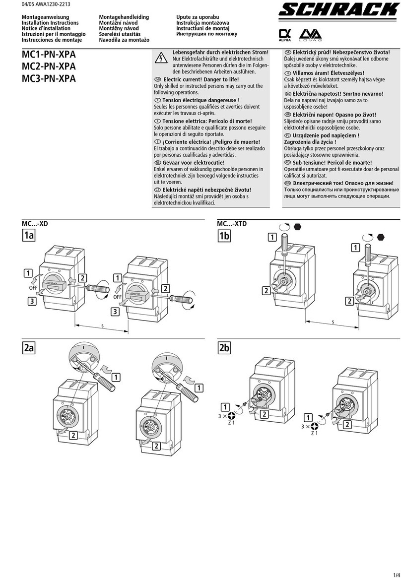 Schrack MC1-PN-XPA User manual