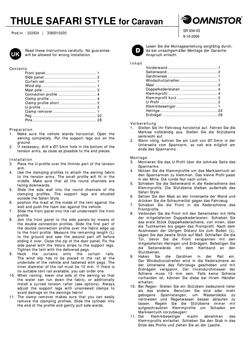 Thule Safari Style User manual