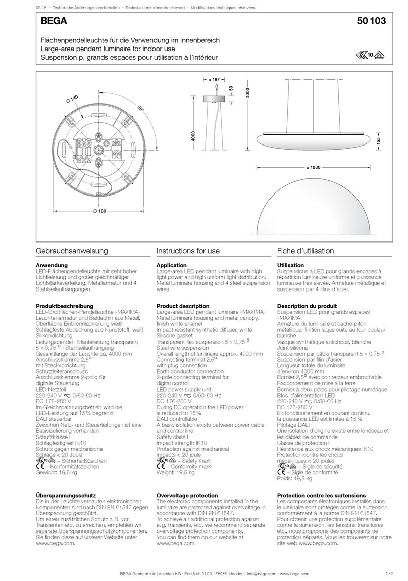BEGA 50 103 Instructions for use