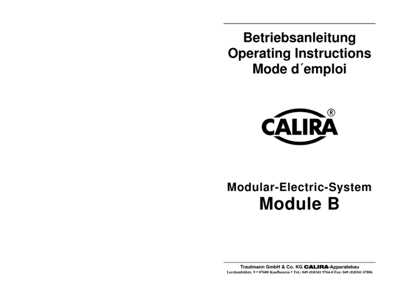 Calira MES Module B operating instructions