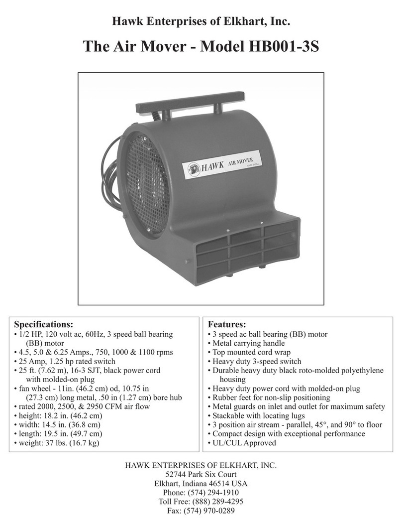 Hawk HB001-3S quick start guide
