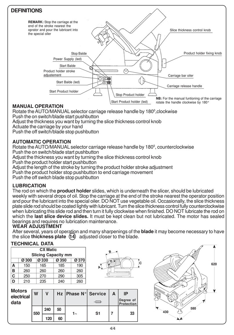 OMAS CX MATIC Installation & maintenance