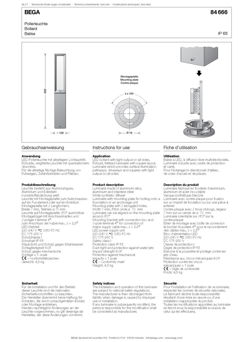 BEGA 84 666 Instructions for use