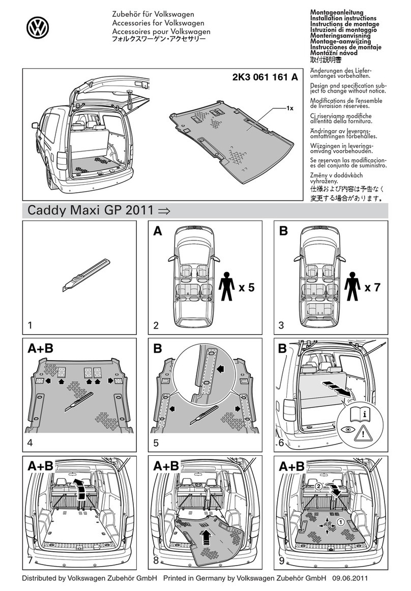 Volkswagen 2K3 061 161 A installation instructions