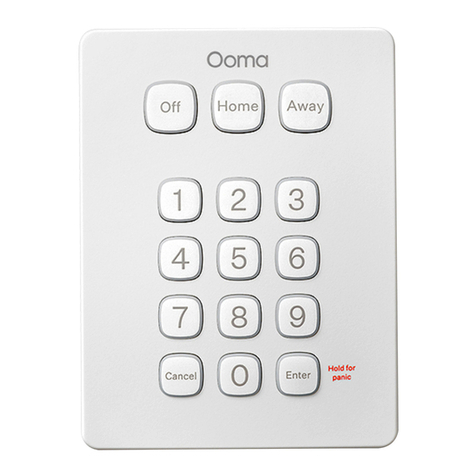 ooma Smart Security Keypad quick start guide