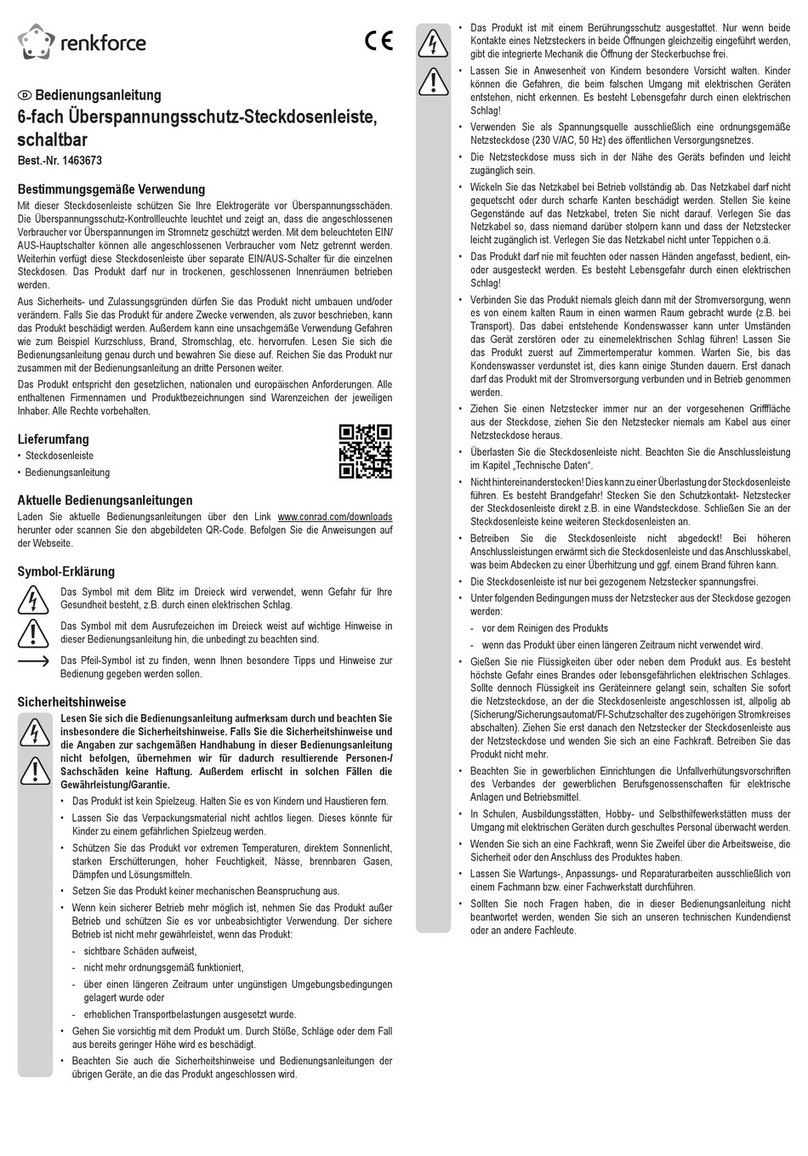 Renkforce 1463673 operating instructions