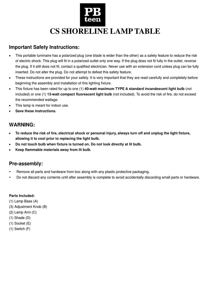 PB TEEN CS SHORELINE instructions