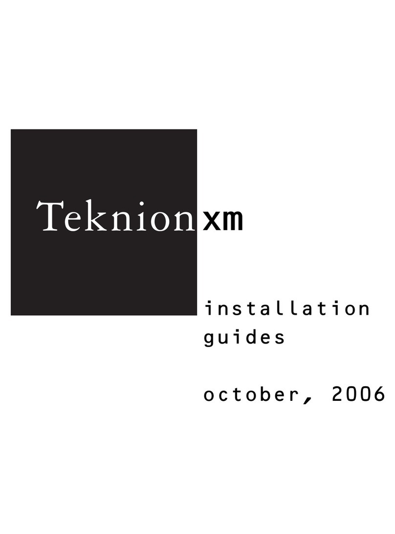 Teknion XM Series Operating and maintenance instructions