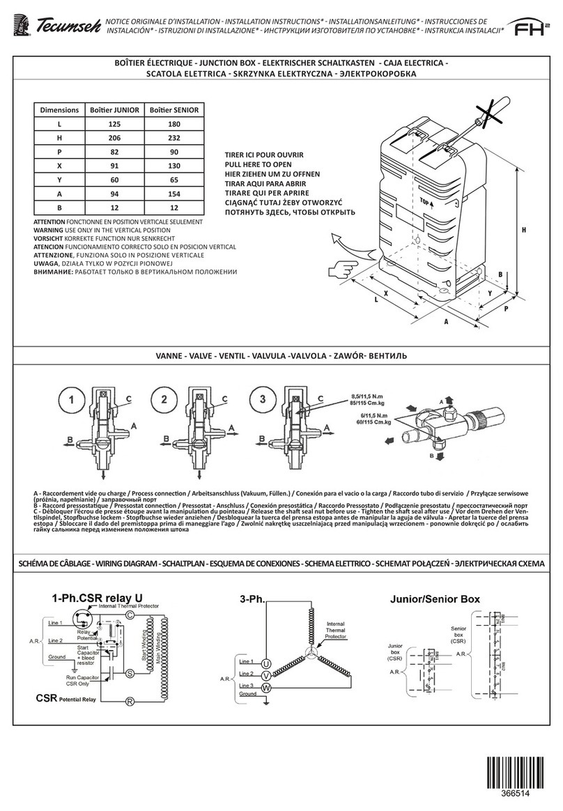 Tecumseh FH2 installation instructions