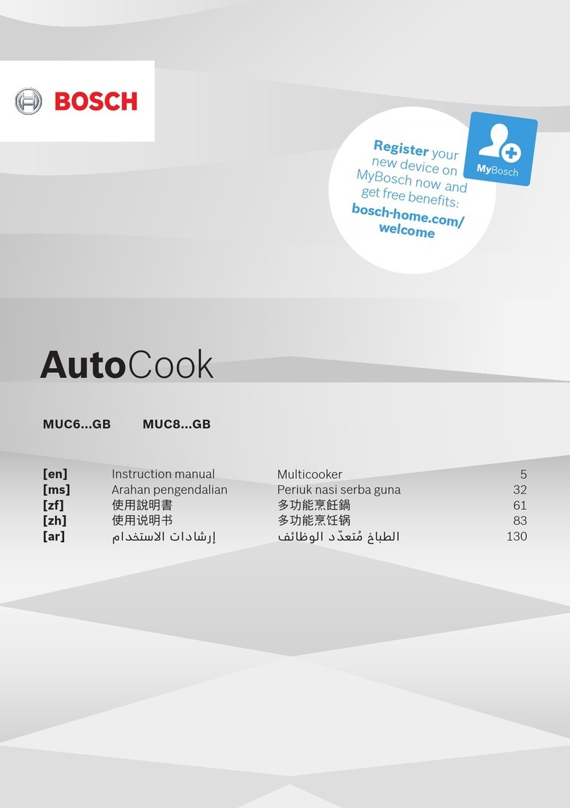 Bosch MUC6 Series User manual Bosch MUC6 Series User manual