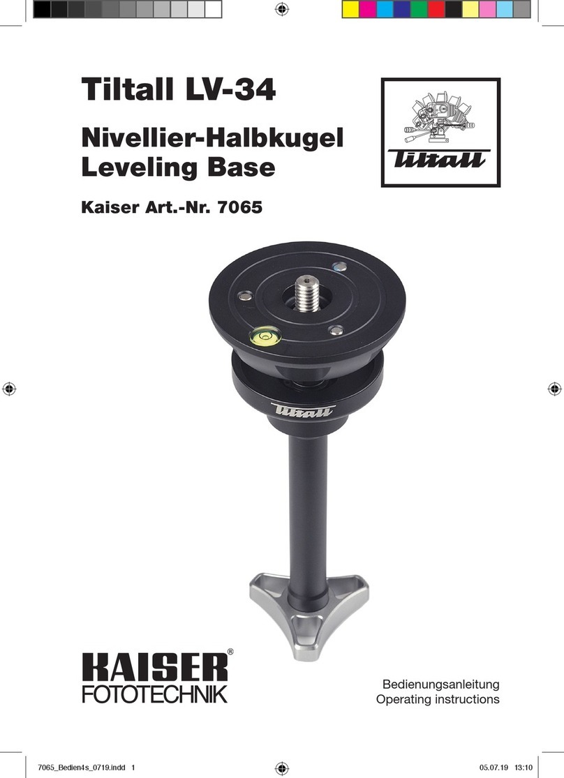 Kaiser Fototechnik Tiltall LV-34 operating instructions