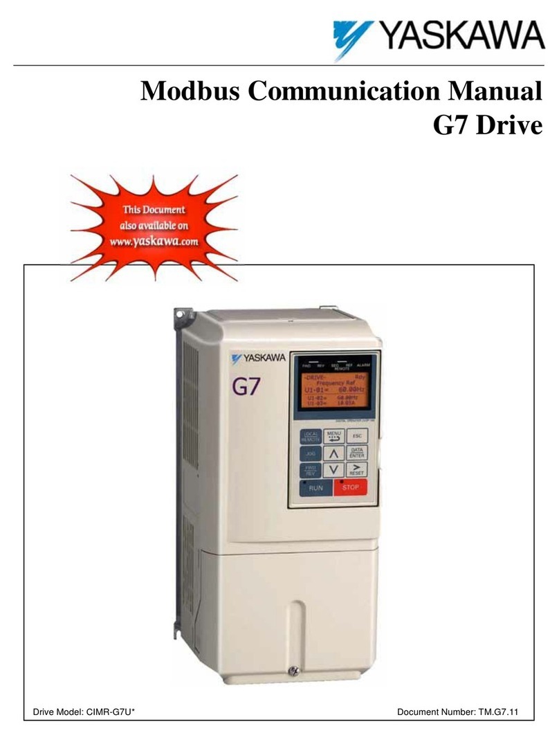 YASKAWA Varispeed G7 Use and care manual