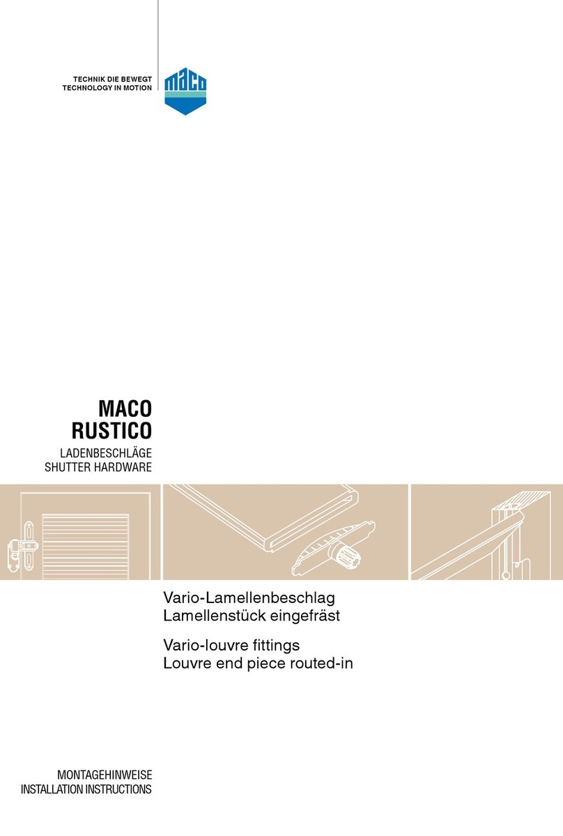 Maco RUSTICO 13321 installation instructions