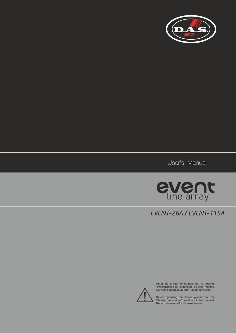 D.A.S. EVENT SERIES User manual
