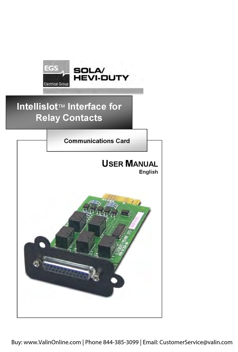 EGS Sola/Hevi-duty Intellislot user manual