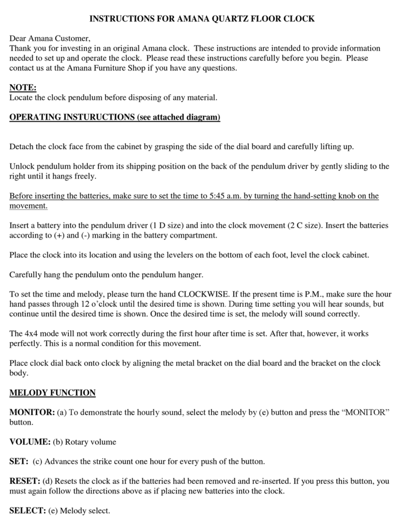 Amana APW-101 instructions