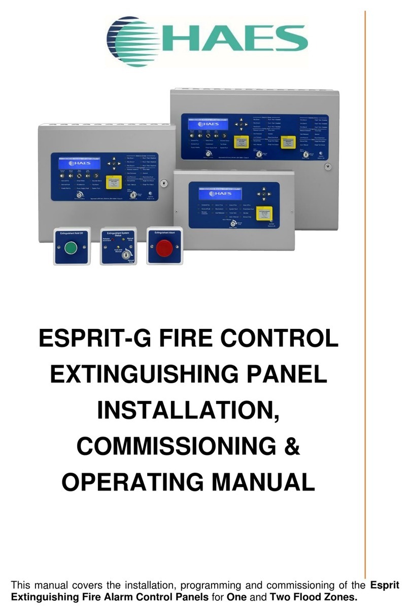 Haes ESPRIT-G Installation, commissioning & operating  manual