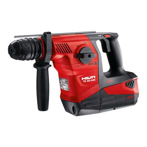 Hilti TE 30-A36 User manual Hilti TE 30-A36 User manual