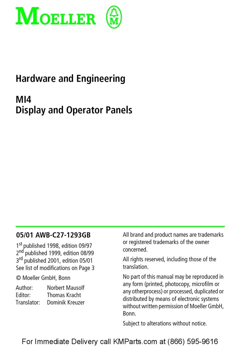 Moeller MI4 User manual