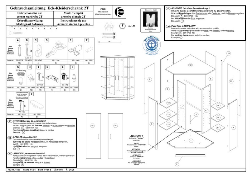 PAIDI 2T Instructions for use