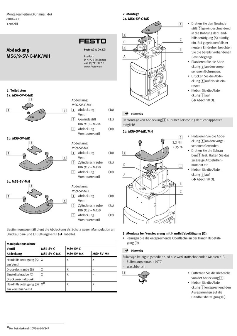 Festo MS6-SV-C-MK User manual