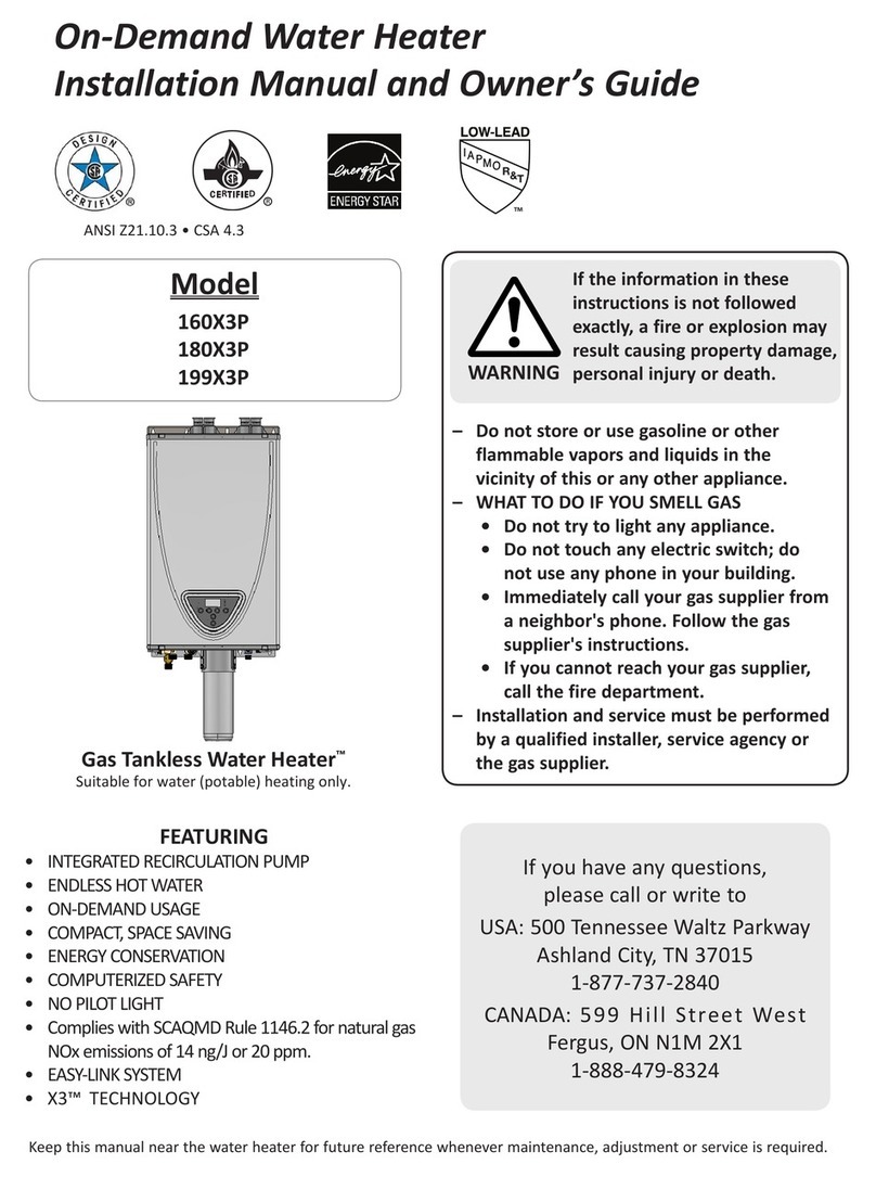 Takagi 160X3P User manual Takagi 160X3P User manual