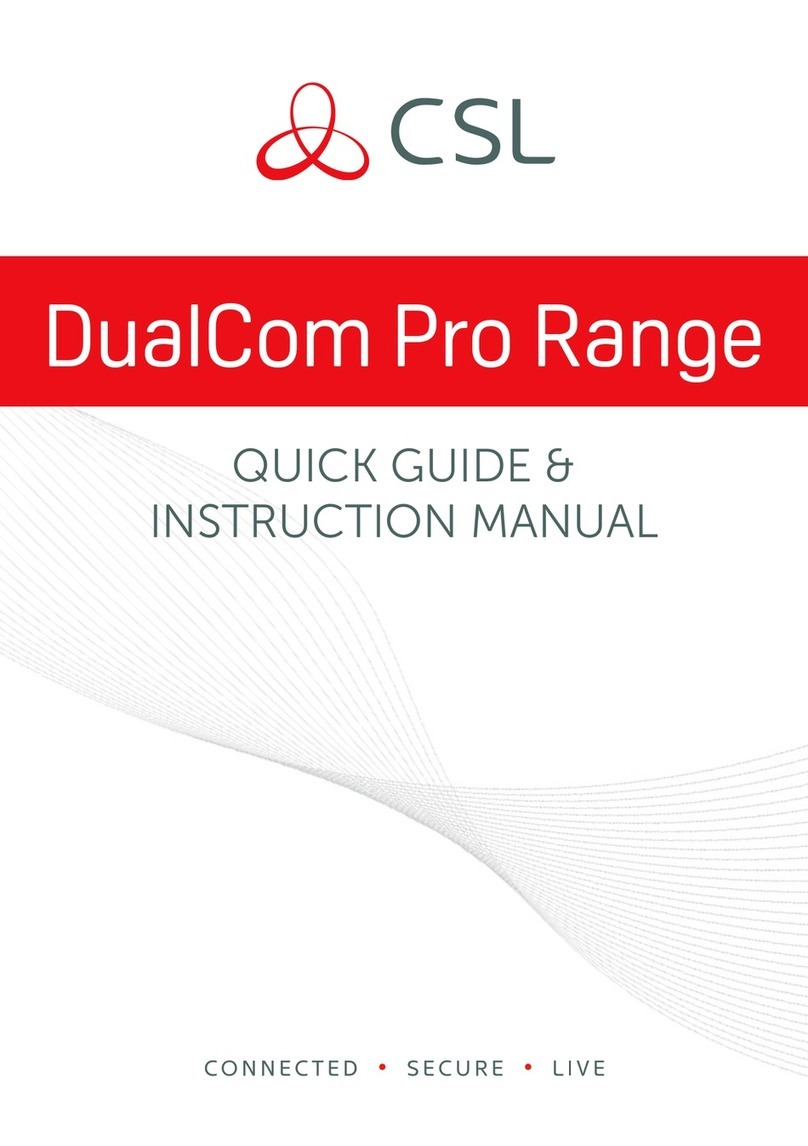 CSL DualCom Pro Series User manual