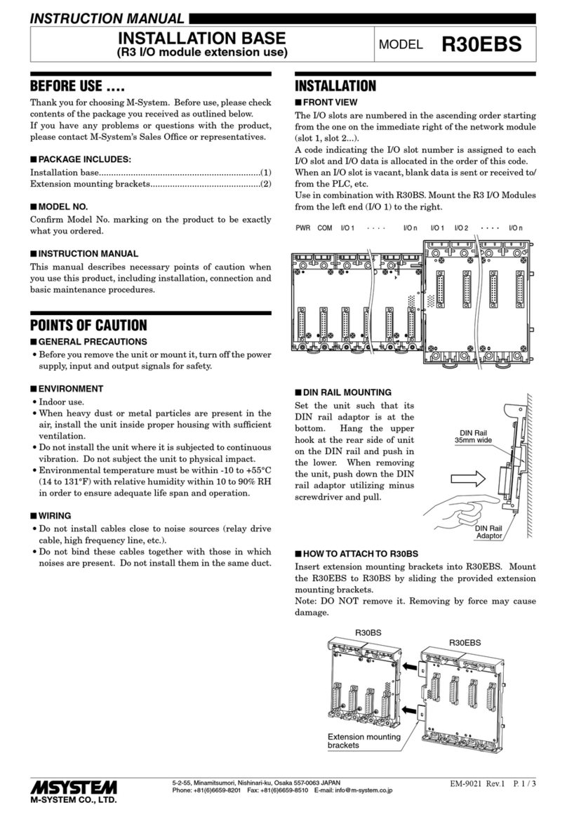 M-system R30EBS Series: R30EBS04 User manual