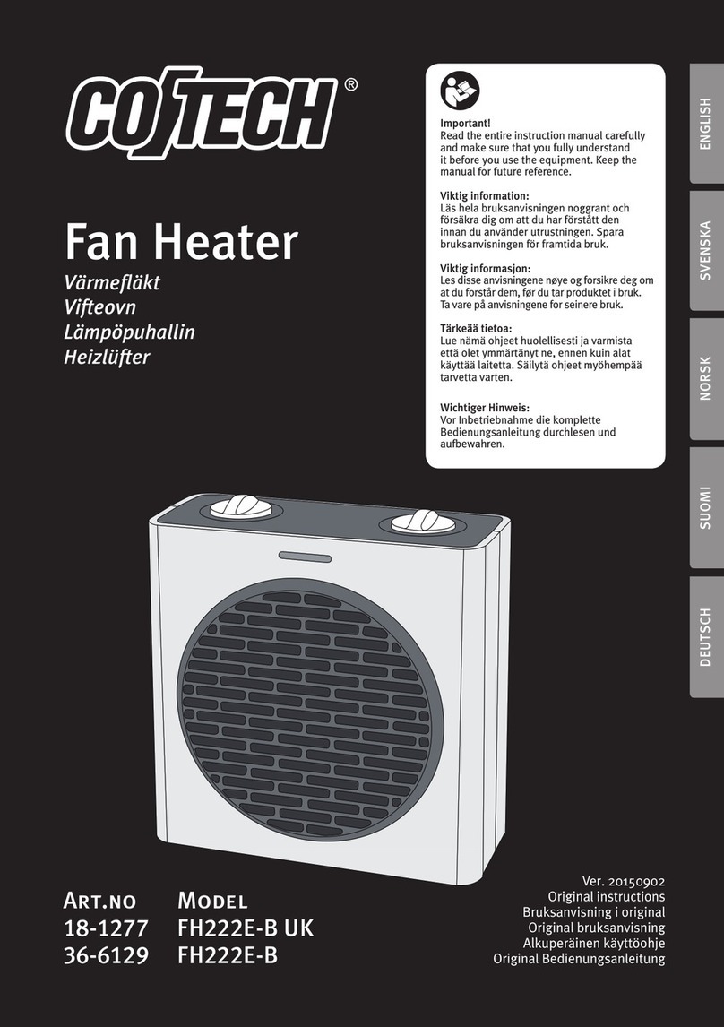 CO/Tech FH222E-B User manual