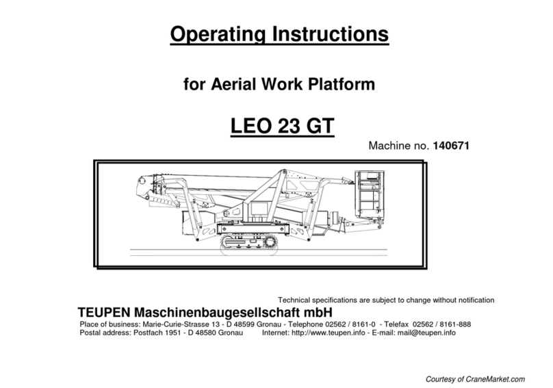 TEUPEN LEO 23 GT operating instructions