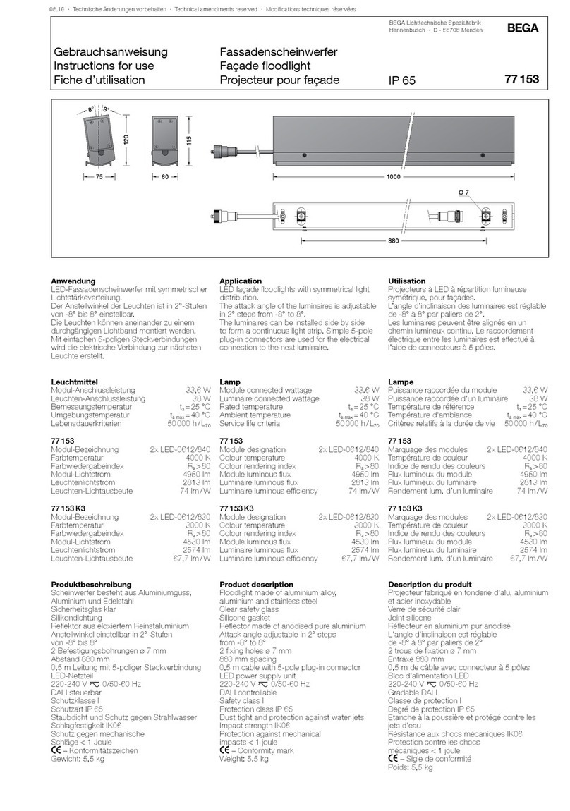 BEGA 77 153 User manual