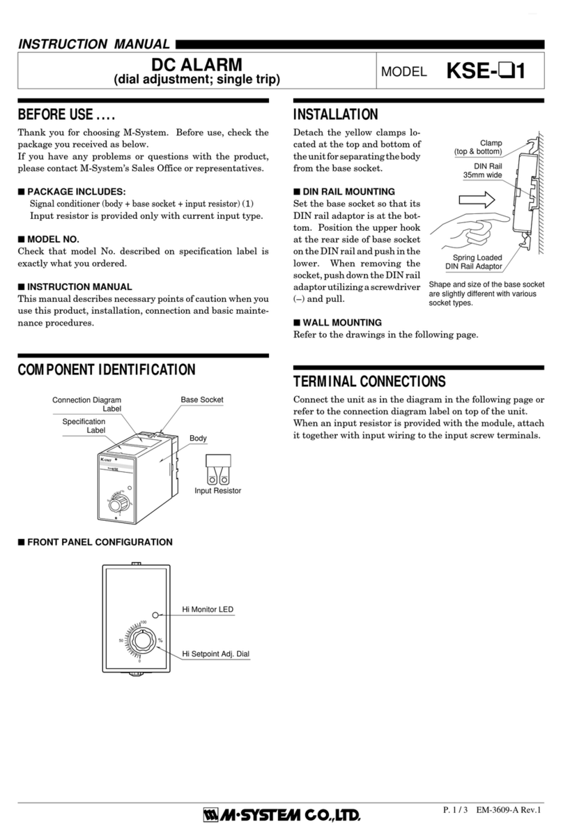 M-system KSE-1 instruction manual